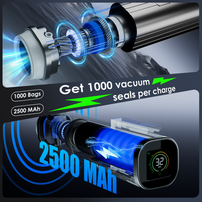 Elxis Vacuum Sealer + 30 Reusable Zipper Bags